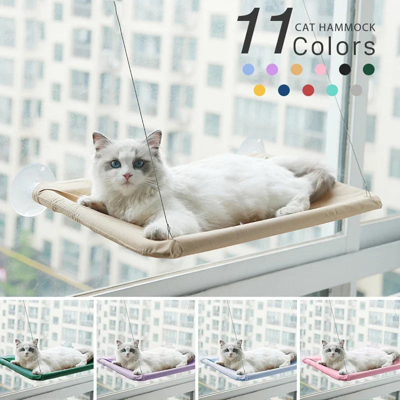 SunBasker Window Hammock – The Ultimate Sunny Seat for Cats Who Love to Lounge